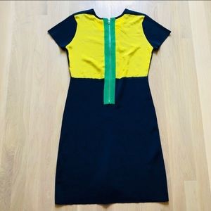 Yigal Azrouël Colorblock Bodycon Dress Large